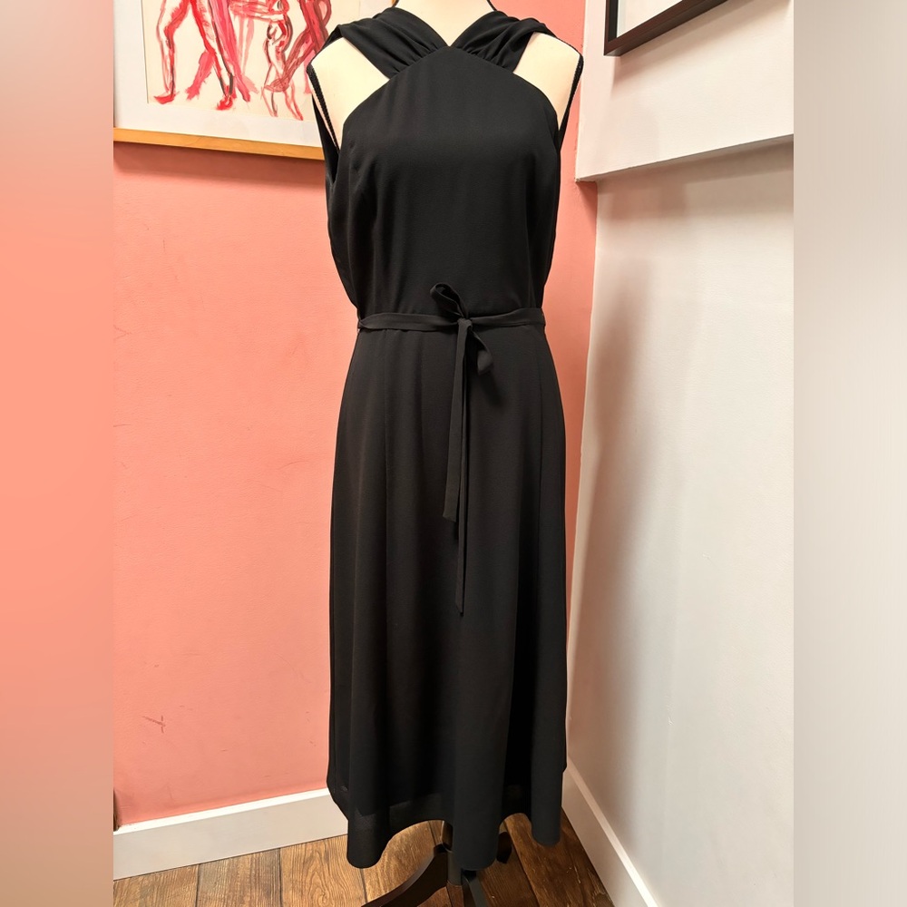 Black Wilfred midi dress backless size 6